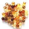 50 6mm Faceted Transparent Topaz Bead Mix